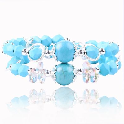 İyileştirici Enerji Kadınların Gemstone Bead Bilezik 4/6/8/10/12mm