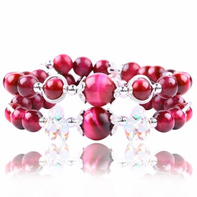 İyileştirici Enerji Kadınların Gemstone Bead Bilezik 4/6/8/10/12mm