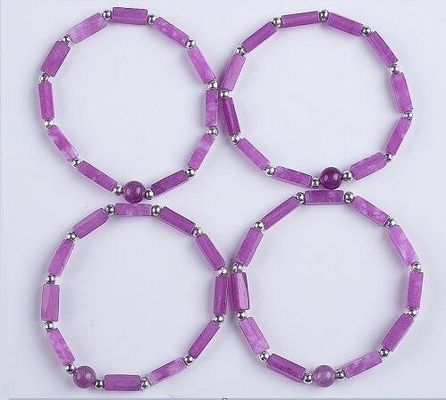 3mm/8mm/13mm Dikdörtgen Mermi İyileştirici Enerji Kristal Değerli Taş Bilezik
