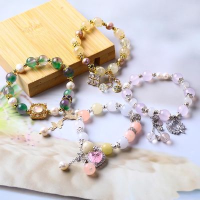 İlaç Enerjisiyle Özel 10mm Kristal Taş Stretch Bilezikleri