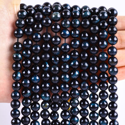 8mm mürekkep Mavi Kaplan Gözü Mücevher Yapımı için Pembe Kristal Taş Mermiler