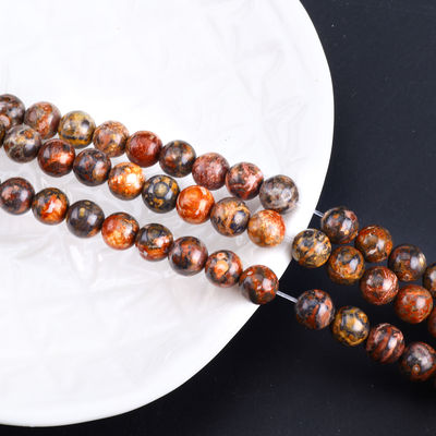 8mm Doğal Leopar Derisi Değerli Taşlar Temizleyici Kristal Taşlar Mücevher Yapımında
