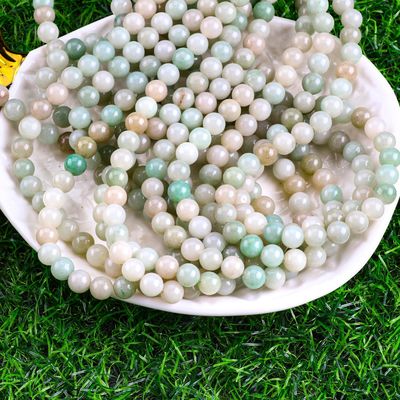 She Tai Jade yuvarlak boncuk doğal kristal mücevher farklı boncuk boyutu DIY mücevher yapımı için gevşek boncuk iplikleri