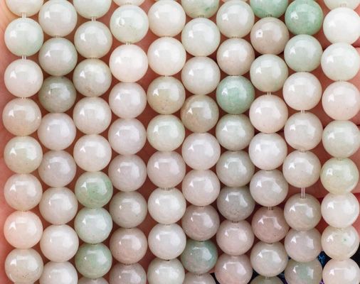She Tai Jade yuvarlak boncuk doğal kristal mücevher farklı boncuk boyutu DIY mücevher yapımı için gevşek boncuk iplikleri