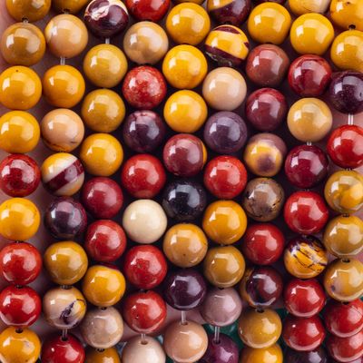 8mm Doğal Yumurta Sarısı Taş Gemstone İnciler Şifa Kristal Taş İnciler Mücevher Yapımında