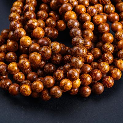 Altın iplik yeşim yuvarlak boncuk doğal kristal mücevher yapımı için gevşek boncuk telleri