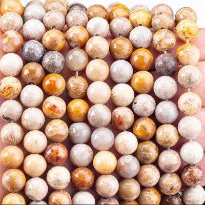Chrysanthe Stone Round Bead Doğal Kristal Gemstone DIY Mücevher Yapımı için gevşek boncuk telleri