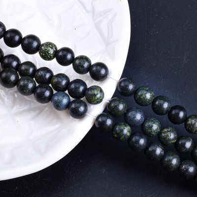 Çember Taşı Yuvarlak İnce Doğal Kristal Gemstone DIY Mücevher Yapımı için gevşek inciler