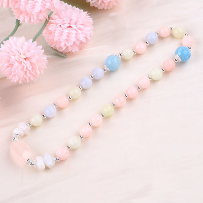 Morganite El yapımı DIY Çift Katman Doğal Kristal Çoklu Yuvarlak Mercekli Bilezik Hediye