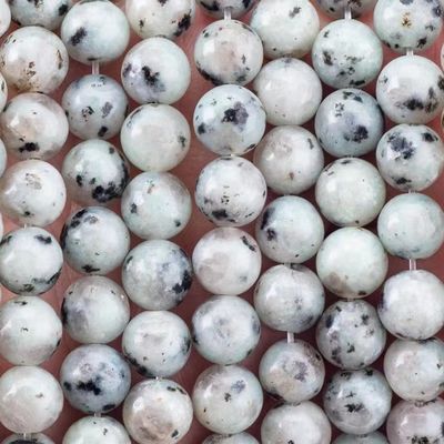 8MM cilalı doğal kivi yeşim boncukları mücevher yapımı kolye bilezik küpesi