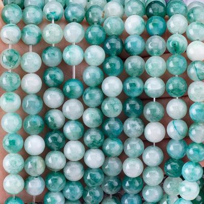 8mm Mavi Yeşim Değir Taşları Temizleyici Kristal Taşlar Mücevher Yapımında