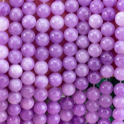 8mm Mor Yeşim Taşları Temizleyici Kristal Taşlar Mücevher Yapımında
