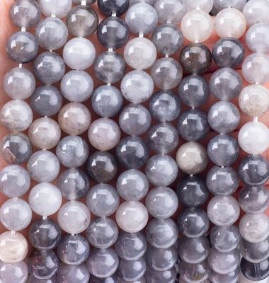 Gri Bulutlu Kuvars Sıfır Mercekler Yarı Değerli Taş Doğal Kristal Değerli Taş DIY Mücevher Yapımı İçin