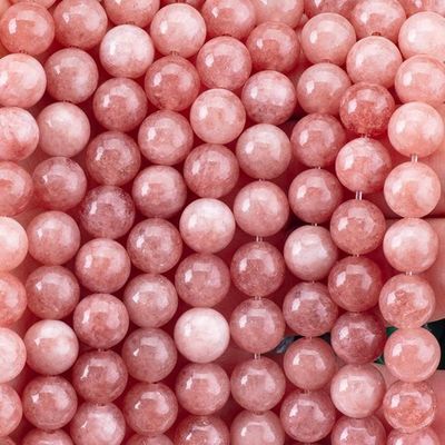 8mm Güneş Taşı Gemstone İnciler Şifa Kristal Taş İnciler Mücevher Yapımı İçin