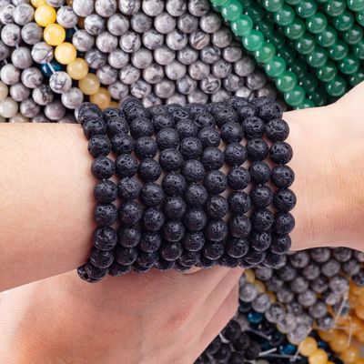 8mm Volkanik Değerli Taşlar Temizleyici Kristal Taşlar Mücevher Yapımında