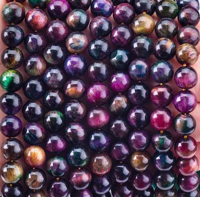 Doğal Kristal Değerli Taş Gökkuşağı Kaplan Gözü Sıfır Boncuk Dalları DIY Mücevher Yapımı için Yarım Değerli Taş