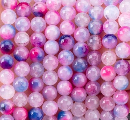 Orkide Agate Sıfır İnci Yünleri DIY Mücevher Yapımı için Yarım Değerli Taş