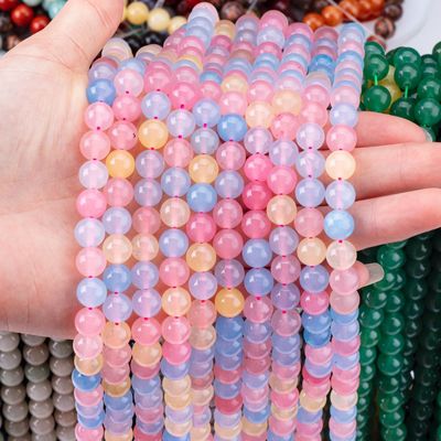 4/6/8/10/12mm Doğal Pembe Morganit Gemstone İnciler Destek özelleştirme