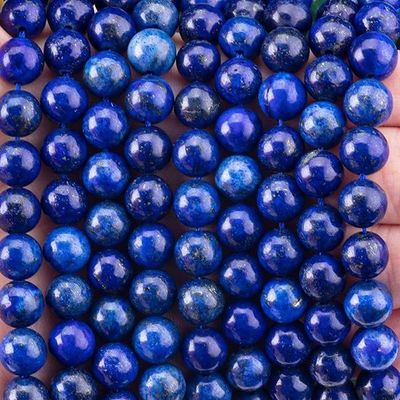 8mm koyu lapis lazuli taşlar kristal taşlar mücevher yapmak için