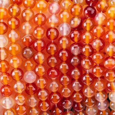 8mm Ateş Kuvars Gemstone İnciller Temizleme Kristal Taş İnciller Mücevher Yapımında