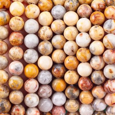 8mm Çılgın Dırdalan Agat Gemstone İnciler Temizleme Kristal Taş İnciler Mücevher Yapımında