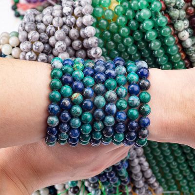 8 mm renkli Lapis Lazuli Gemstone Beads Healing Crystal Stone Beads Mücevher yapımı için