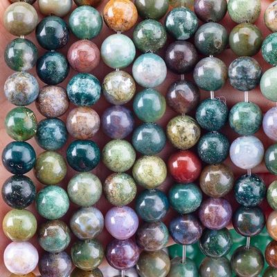 8mm Hint Agate Gemstone İnciler Temizleme Kristal Taş İnciler Mücevher Yapım için