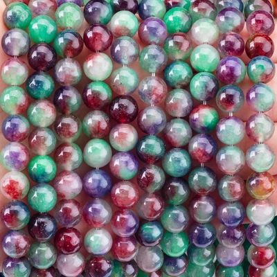 Karanlık yeşil çiçek Agate Kristal Taş Yumuşak gevşek boncuk el yapımı boncuk mücevher yapımı için