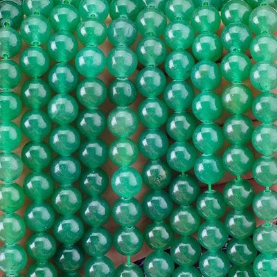8mm Yeşil Aventurine Gemstone İnciler Temizleyici Kristal Taş İnciler Mücevher Yapımı İçin