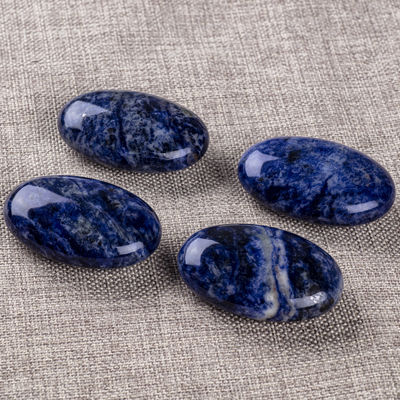 Doğal cilalı Sodalite Palmiye Taşı Sodalite Cep Değerli Taşı Sodalite Kaygı Taşı Stresden Kurtulmak Ev Dekorasyonu
