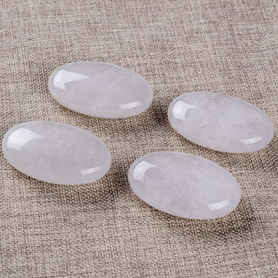 Doğal Açık Kuvars Palmiye Taşı Unisex Oval Açık Kuvars Taşı Reiki Enerji Çakra Meditasyon Anksiyete Serbestleştirici