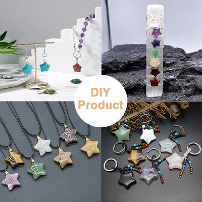 Yıldız Gemstone Healing Crystal Yıldız Taşı DIY Mücevher için