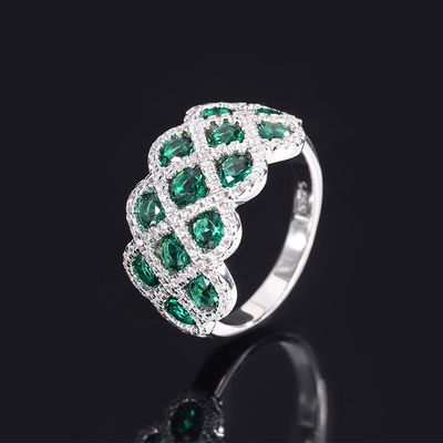 Zirkon 925 Sterling Gümüş Mücevher Nişan Yüzükleri Çiçek Şekli