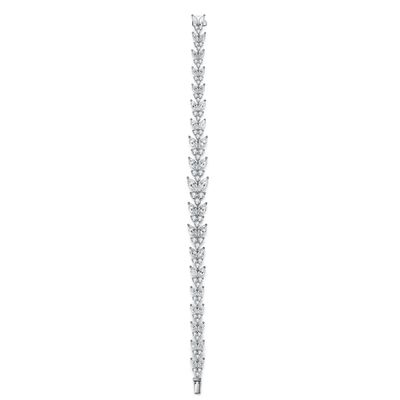 18K altın buğday kulağı Moissanite Tennis Bilezik Nişan için