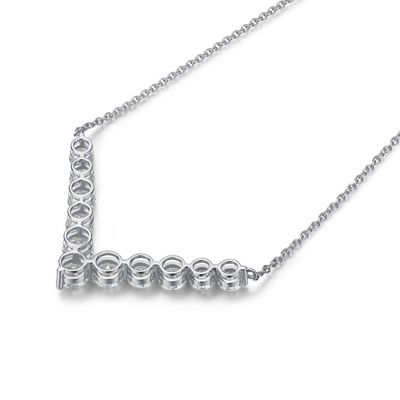 18K Altın Moissanite Elmas Gülümseme Kolye Kolye Hediye vermek için