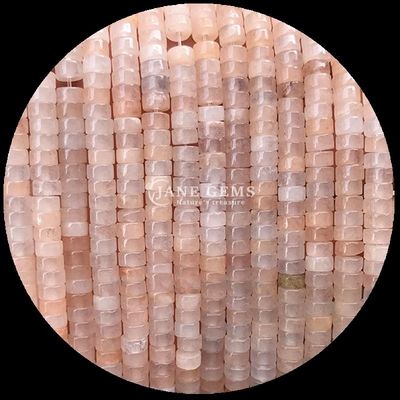 Doğal Kristal Gemstone Rondelle İnciler Davul Şekli Parti Hediyeler için Sıfır İnce Işıklar