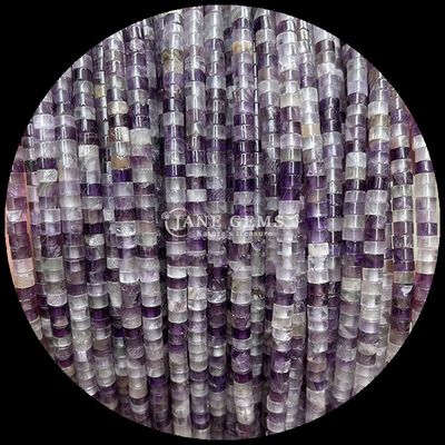 Doğal Kristal Gemstone Rondelle İnciler Davul Şekli Parti Hediyeler için Sıfır İnce Işıklar