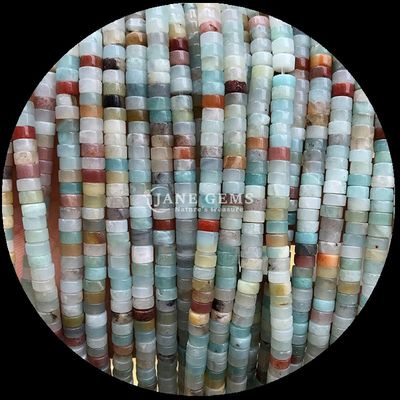 Doğal Kristal Gemstone Rondelle İnciler Davul Şekli Parti Hediyeler için Sıfır İnce Işıklar