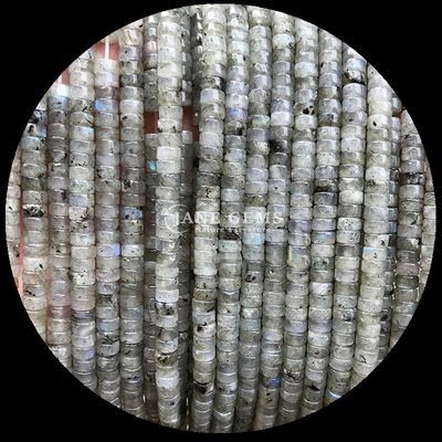 Gem Bead Labradorit/Kırmızı Turkuaz/Lapis Lazuli/Unakite Davul Şekli İyileştirici Enerji İçin Sıvı Tüylüler