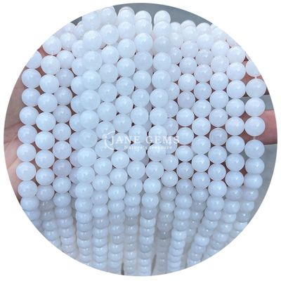 Toptan yuvarlak doğal taş boncuklar yuvarlak gevşek taş boncuklar aksesuarlar 8mm akvamarin gevşek boncuklar DIY mücevher için