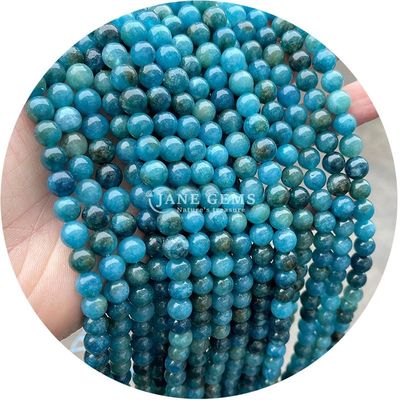 Toptan yuvarlak doğal taş boncuklar yuvarlak gevşek taş boncuklar aksesuarlar 8mm akvamarin gevşek boncuklar DIY mücevher için
