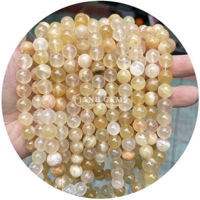 Toptan yuvarlak doğal taş boncuklar yuvarlak gevşek taş boncuklar aksesuarlar 8mm akvamarin gevşek boncuklar DIY mücevher için