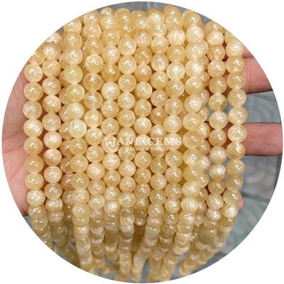 Toptan yuvarlak doğal taş boncuklar yuvarlak gevşek taş boncuklar aksesuarlar 8mm akvamarin gevşek boncuklar DIY mücevher için