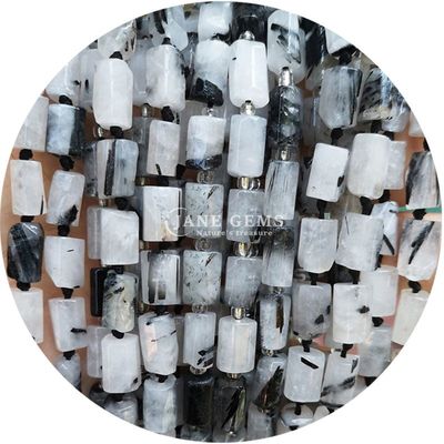 Alışveriş Satışı Doğal Kristal Gemstone Silindir Şekilli Boncuklar Agat Silindir Yabancı Boncuk Aksesuarları DIY Mücevher Yapımı için