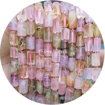 Alışveriş Satışı Doğal Kristal Gemstone Silindir Şekilli Boncuklar Agat Silindir Yabancı Boncuk Aksesuarları DIY Mücevher Yapımı için