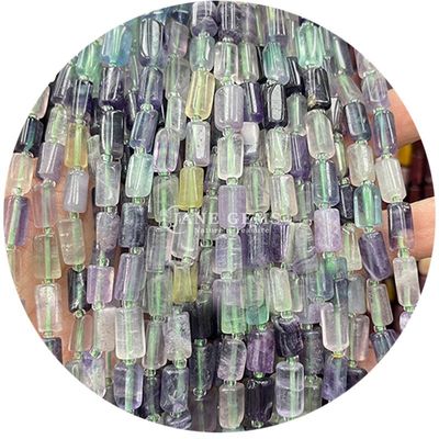Alışveriş Satışı Doğal Kristal Gemstone Silindir Şekilli Boncuklar Agat Silindir Yabancı Boncuk Aksesuarları DIY Mücevher Yapımı için