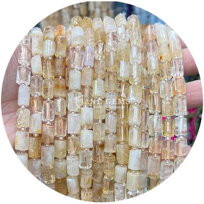 Alışveriş Satışı Doğal Kristal Gemstone Silindir Şekilli Boncuklar Agat Silindir Yabancı Boncuk Aksesuarları DIY Mücevher Yapımı için