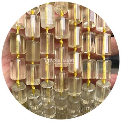 Alışveriş Satışı Doğal Kristal Gemstone Silindir Şekilli Boncuklar Agat Silindir Yabancı Boncuk Aksesuarları DIY Mücevher Yapımı için