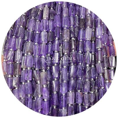 Alışveriş Satışı Doğal Kristal Gemstone Silindir Şekilli Boncuklar Agat Silindir Yabancı Boncuk Aksesuarları DIY Mücevher Yapımı için