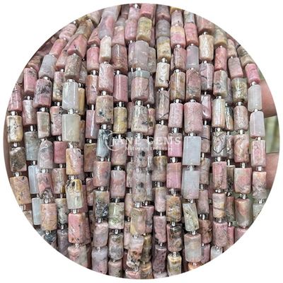 Alışveriş Satışı Doğal Kristal Gemstone Silindir Şekilli Boncuklar Agat Silindir Yabancı Boncuk Aksesuarları DIY Mücevher Yapımı için